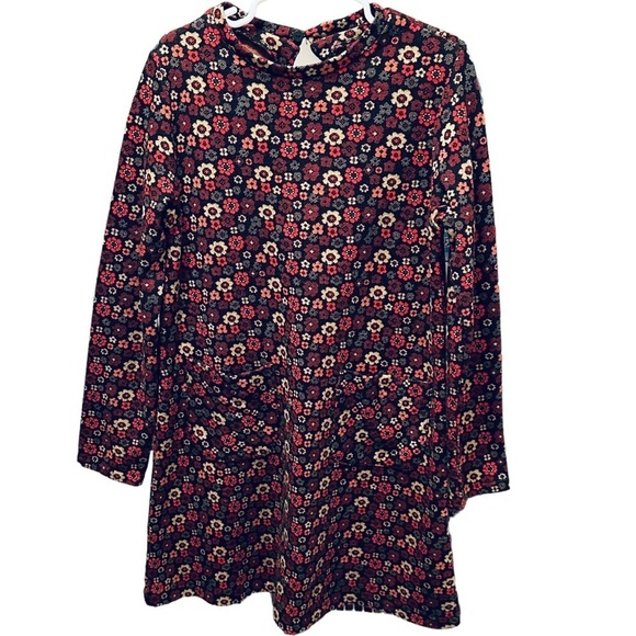 ZARA floral long sleeve midi dress girls 9